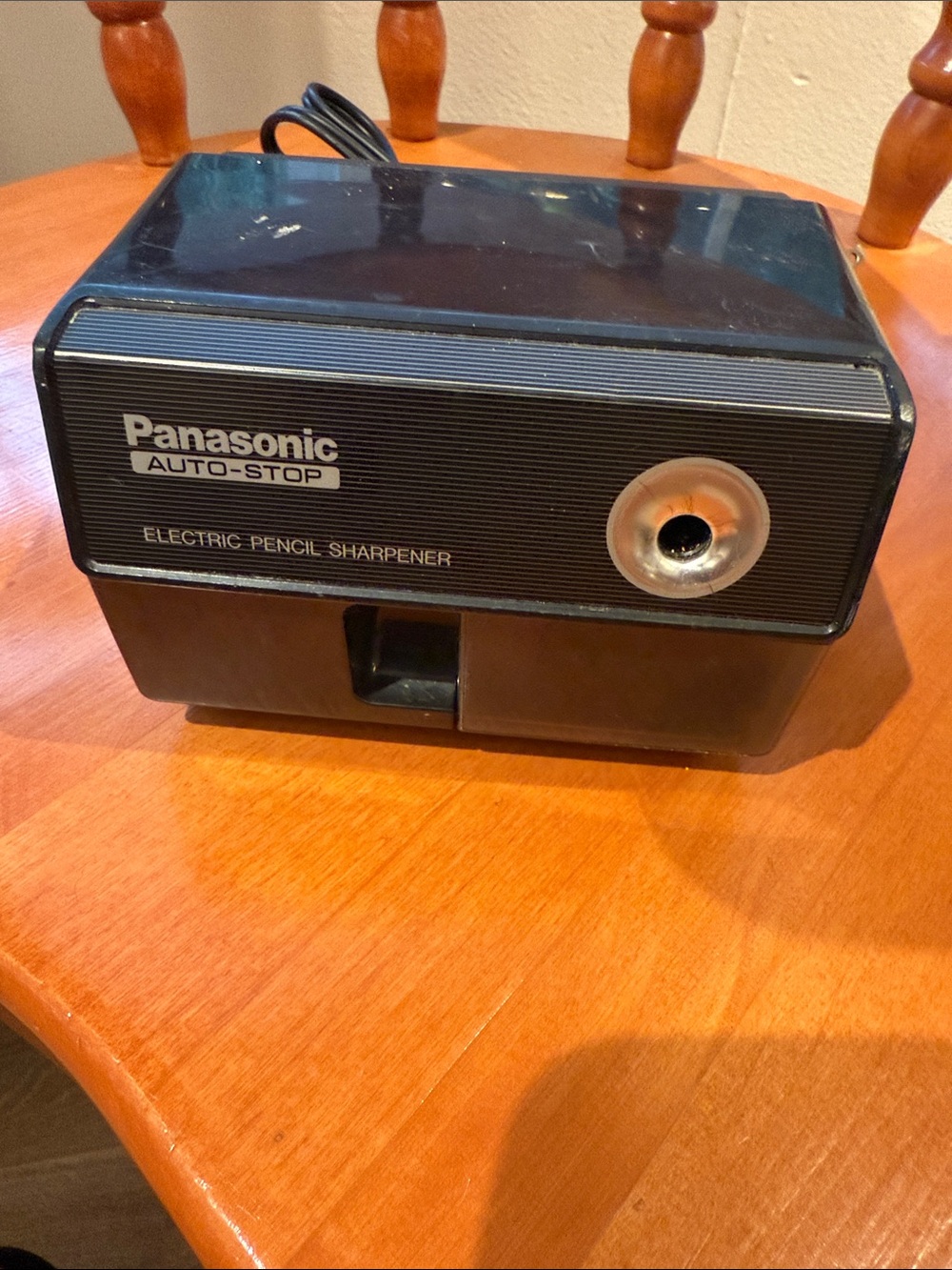 Panasonic Black Electric Pencil Sharpener with Auto-Stop
